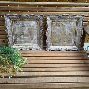 Wooden Home Decor Rustic Frame Wall Art Decor Design Painted Finish